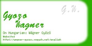 gyozo wagner business card