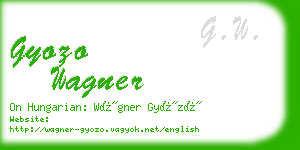 gyozo wagner business card